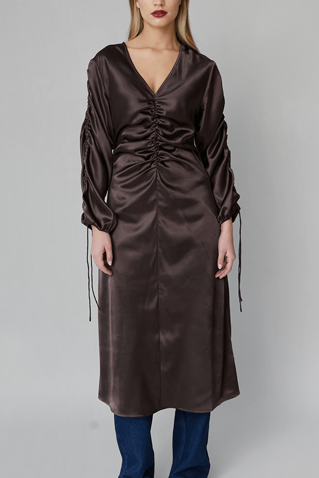 OpéraSPORT-  Kiko Dress - Dark Brown
