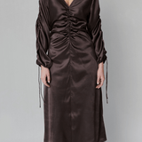 OpéraSPORT-  Kiko Dress - Dark Brown