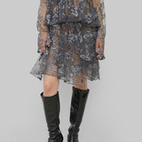 NONA SHORT SKIRT - CORAL SMOKE